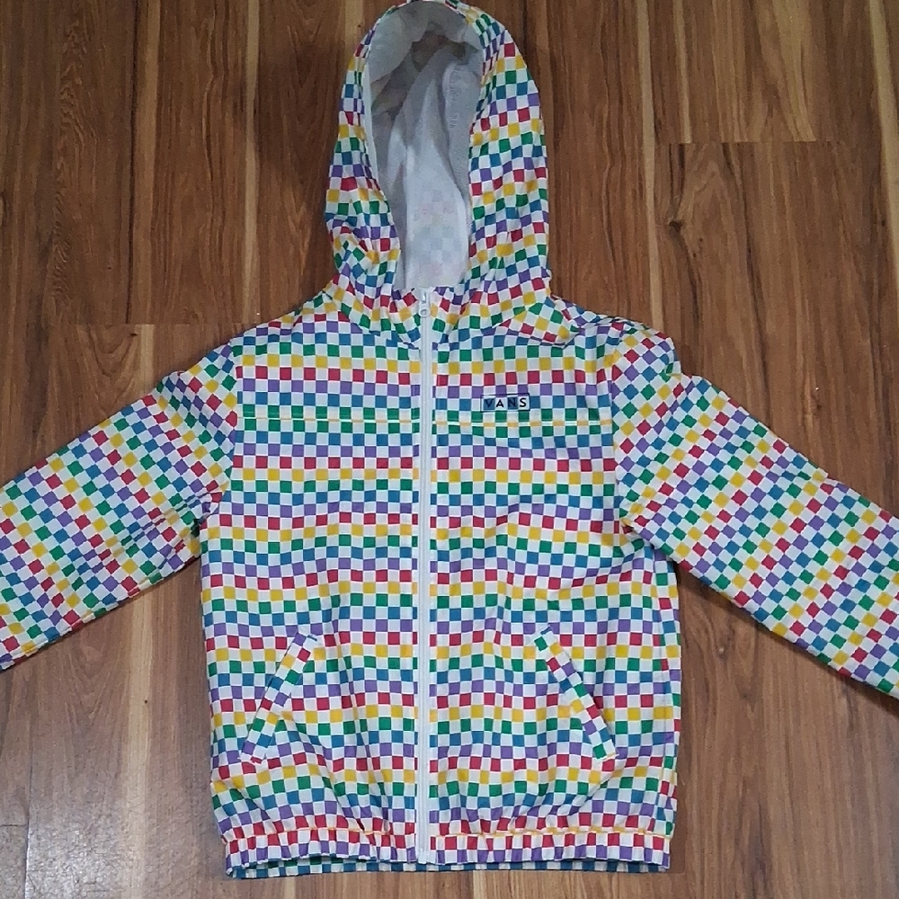 🧡Vans Multicolor Checkered Kids Hoodie